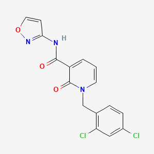 1-(2,4-dichlorobenzyl)-N-(isoxazol-3-yl)-2-oxo-1,2-dihydropyridine-3-carboxamide
