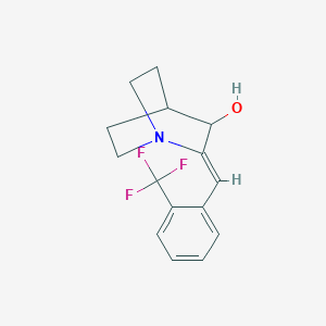 2-{(Z)-[2-(trifluoromethyl)phenyl]methylidene}-3-quinuclidinol