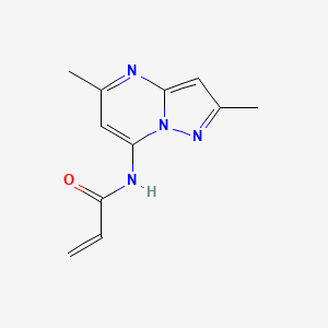 molecular formula C11H12N4O B2870451 N-{2,5-dimethylpyrazolo[1,5-a]pyrimidin-7-yl}prop-2-enamide CAS No. 2270918-55-1