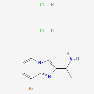 1-(8-Bromoimidazo[1,2-a]pyridin-2-yl)ethanamine;dihydrochloride