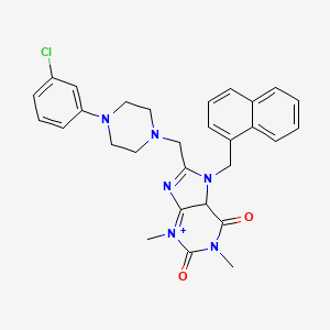 8-{[4-(3-chlorophenyl)piperazin-1-yl]methyl}-1,3-dimethyl-7-[(naphthalen-1-yl)methyl]-2,3,6,7-tetrahydro-1H-purine-2,6-dione
