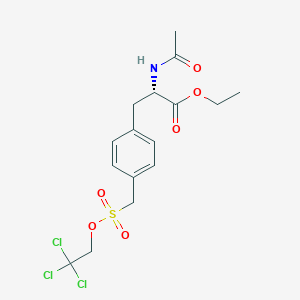 (S)-Ethyl 2-acetamido-3-(4-(((2,2,2-trichloroethoxy)sulfonyl)methyl)phenyl)propanoate