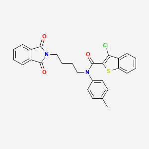 3-chloro-N-(4-(1,3-dioxoisoindolin-2-yl)butyl)-N-(p-tolyl)benzo[b]thiophene-2-carboxamide