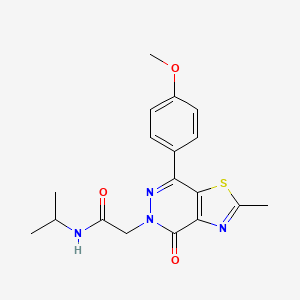 N-isopropyl-2-(7-(4-methoxyphenyl)-2-methyl-4-oxothiazolo[4,5-d]pyridazin-5(4H)-yl)acetamide