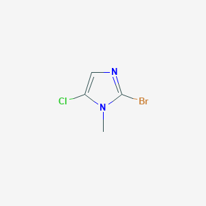 molecular formula C4H4BrClN2 B2870476 2-BROMO-5-CHLORO-1-METHYL-1H-IMIDAZOLE CAS No. 1557546-84-5