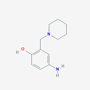 molecular formula C12H20Cl2N2O B2870696 4-Amino-2-(piperidin-1-ylmethyl)phenol CAS No. 69019-09-6