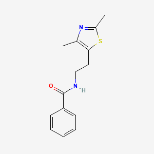 molecular formula C14H16N2OS B2870700 N-[2-(2,4-dimethyl-1,3-thiazol-5-yl)ethyl]benzamide CAS No. 873010-74-3