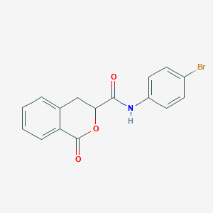 molecular formula C16H12BrNO3 B2870702 N-(4-bromophenyl)-1-oxo-3,4-dihydro-1H-2-benzopyran-3-carboxamide CAS No. 786674-43-9
