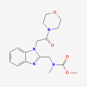 methyl methyl((1-(2-morpholino-2-oxoethyl)-1H-benzo[d]imidazol-2-yl)methyl)carbamate