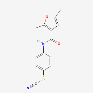 4-{[(2,5-Dimethylfuran-3-yl)carbonyl]amino}phenyl thiocyanate