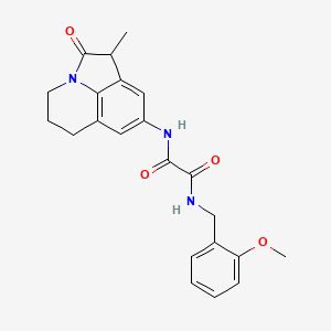 N1-(2-methoxybenzyl)-N2-(1-methyl-2-oxo-2,4,5,6-tetrahydro-1H-pyrrolo[3,2,1-ij]quinolin-8-yl)oxalamide
