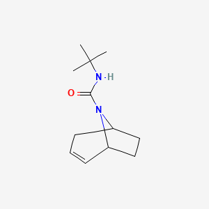 molecular formula C12H20N2O B2870934 N-Tert-butyl-8-azabicyclo[3.2.1]oct-2-ene-8-carboxamide CAS No. 1797875-07-0