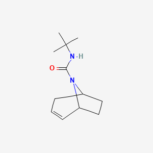 molecular formula C12H20N2O B2870934 (1R,5S)-N-(tert-butyl)-8-azabicyclo[3.2.1]oct-2-ene-8-carboxamide CAS No. 1797875-07-0