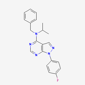 molecular formula C21H20FN5 B2870975 N-benzyl-1-(4-fluorophenyl)-N-(propan-2-yl)-1H-pyrazolo[3,4-d]pyrimidin-4-amine CAS No. 890897-39-9