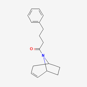B2871038 1-((1R,5S)-8-azabicyclo[3.2.1]oct-2-en-8-yl)-4-phenylbutan-1-one CAS No. 1797286-71-5