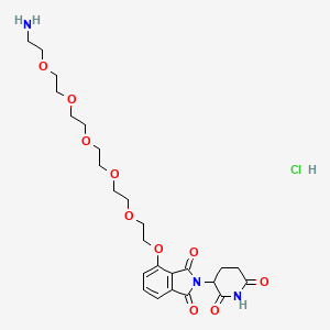 molecular formula C25H36ClN3O10 B2871049 Pomalidomide-PEG6-NH2 hydrochloride CAS No. 2341841-01-6