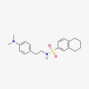 molecular formula C20H26N2O2S B2871081 N-(4-(dimethylamino)phenethyl)-5,6,7,8-tetrahydronaphthalene-2-sulfonamide CAS No. 953941-67-8