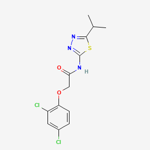 B2871179 2-(2,4-dichlorophenoxy)-N-(5-isopropyl-1,3,4-thiadiazol-2-yl)acetamide CAS No. 369395-05-1