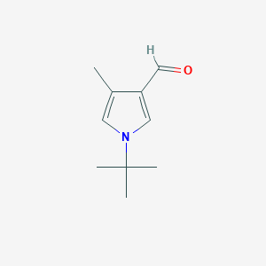 molecular formula C10H15NO B2871313 1-tert-Butyl-4-methyl-1H-pyrrole-3-carbaldehyde CAS No. 1087610-67-0