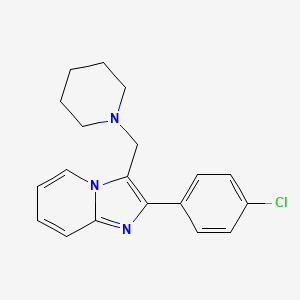 2-(4-Chlorophenyl)-3-(piperidinomethyl)imidazo[1,2-a]pyridine