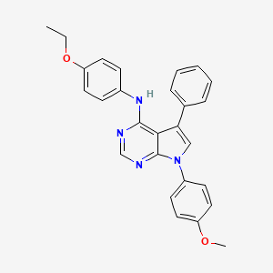 N-(4-ethoxyphenyl)-7-(4-methoxyphenyl)-5-phenyl-7H-pyrrolo[2,3-d]pyrimidin-4-amine