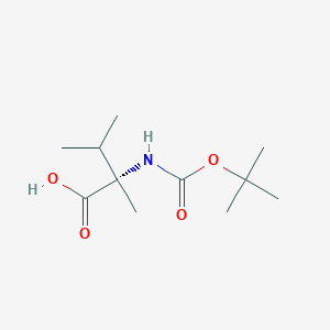 (S)-2-((tert-Butoxycarbonyl)amino)-2,3-dimethylbutanoic acid