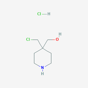 (4-(Chloromethyl)piperidin-4-yl)methanol hydrochloride
