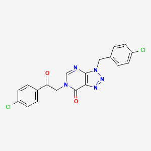 3-(4-chlorobenzyl)-6-(2-(4-chlorophenyl)-2-oxoethyl)-3H-[1,2,3]triazolo[4,5-d]pyrimidin-7(6H)-one