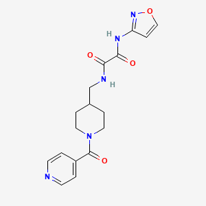 N1-((1-isonicotinoylpiperidin-4-yl)methyl)-N2-(isoxazol-3-yl)oxalamide