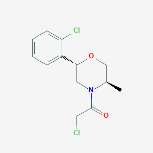 2-Chloro-1-[(2S,5R)-2-(2-chlorophenyl)-5-methylmorpholin-4-yl]ethanone