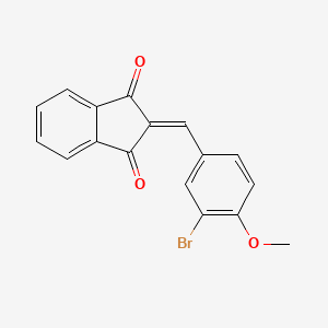 2-[(3-bromo-4-methoxyphenyl)methylene]-1H-indene-1,3(2H)-dione