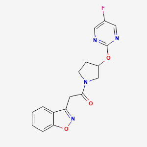 2-(Benzo[d]isoxazol-3-yl)-1-(3-((5-fluoropyrimidin-2-yl)oxy)pyrrolidin-1-yl)ethanone