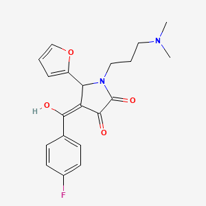 1-(3-(dimethylamino)propyl)-4-(4-fluorobenzoyl)-5-(furan-2-yl)-3-hydroxy-1H-pyrrol-2(5H)-one