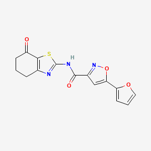 5-(furan-2-yl)-N-(7-oxo-4,5,6,7-tetrahydrobenzo[d]thiazol-2-yl)isoxazole-3-carboxamide