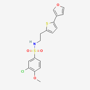 3-chloro-N-(2-(5-(furan-3-yl)thiophen-2-yl)ethyl)-4-methoxybenzenesulfonamide
