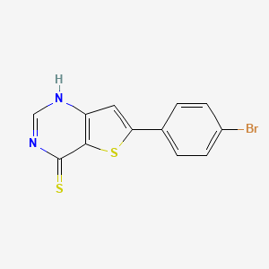 6-(4-Bromophenyl)thieno[3,2-d]pyrimidine-4-thiol