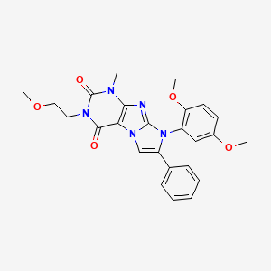 8-(2,5-dimethoxyphenyl)-3-(2-methoxyethyl)-1-methyl-7-phenyl-1H-imidazo[2,1-f]purine-2,4(3H,8H)-dione