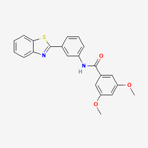 N-[3-(1,3-benzothiazol-2-yl)phenyl]-3,5-dimethoxybenzamide