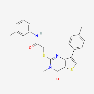 N-(2,3-dimethylphenyl)-2-{[3-methyl-7-(4-methylphenyl)-4-oxo-3,4-dihydrothieno[3,2-d]pyrimidin-2-yl]sulfanyl}acetamide