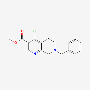 Methyl 7-benzyl-4-chloro-5,6,7,8-tetrahydro-1,7-naphthyridine-3-carboxylate