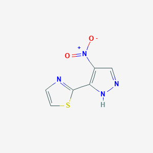 2-(4-nitro-1H-pyrazol-3-yl)-1,3-thiazole
