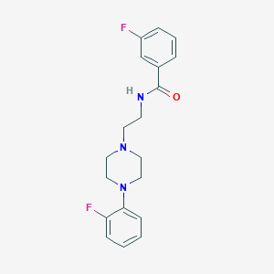 3-fluoro-N-(2-(4-(2-fluorophenyl)piperazin-1-yl)ethyl)benzamide