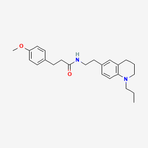 3-(4-methoxyphenyl)-N-(2-(1-propyl-1,2,3,4-tetrahydroquinolin-6-yl)ethyl)propanamide