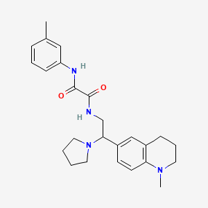 N-(3-methylphenyl)-N'-[2-(1-methyl-1,2,3,4-tetrahydroquinolin-6-yl)-2-pyrrolidin-1-ylethyl]ethanediamide