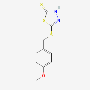 5-{[(4-Methoxyphenyl)methyl]sulfanyl}-1,3,4-thiadiazole-2-thiol