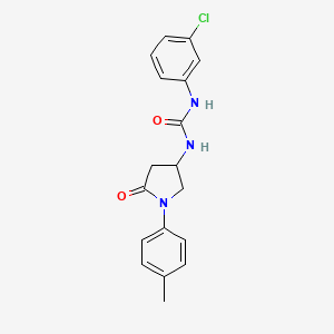 1-(3-Chlorophenyl)-3-(5-oxo-1-(p-tolyl)pyrrolidin-3-yl)urea