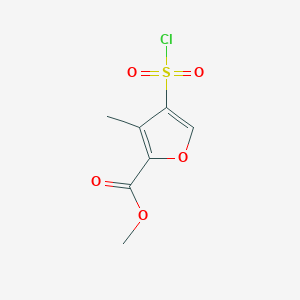 Methyl 4-(chlorosulfonyl)-3-methylfuran-2-carboxylate