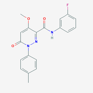 N-(3-fluorophenyl)-4-methoxy-1-(4-methylphenyl)-6-oxopyridazine-3-carboxamide