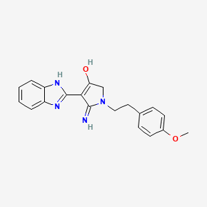 5-amino-4-(1H-benzo[d]imidazol-2-yl)-1-(4-methoxyphenethyl)-1H-pyrrol-3(2H)-one