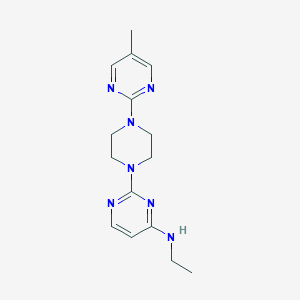 N-Ethyl-2-[4-(5-methylpyrimidin-2-yl)piperazin-1-yl]pyrimidin-4-amine